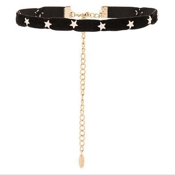 Ettika Black Velvet Gold Star Choker Necklace Celestial‎ Whimsigoth Grunge Fairy - Picture 7 of 7